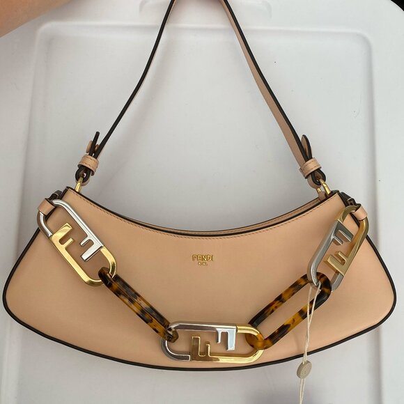Fendi O Lock Swing Bag in Light Rose - Picture 1 of 12